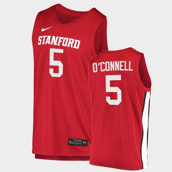 Men Stanford Cardinal Michael O'Connell College Basketball Red 2020 21 Jersey Men Stanford Cardinal Michael O'Connell College Basketball Red 2020 21 Jersey