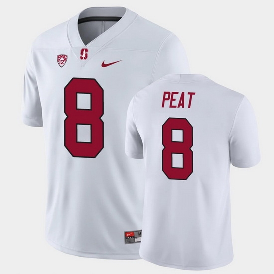 Men Stanford Cardinal Nathaniel Peat Game White College Football Jersey Men Stanford Cardinal Nathaniel Peat Game White College Football Jersey