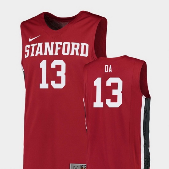 Men Stanford Cardinal Oscar Da Silva Red Replica College Basketball Jersey Men Stanford Cardinal Oscar Da Silva Red Replica College Basketball Jersey
