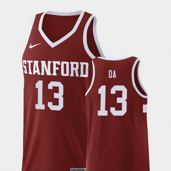 Men Stanford Cardinal Oscar Da Silva Wine Replica College Basketball Jersey Men Stanford Cardinal Oscar Da Silva Wine Replica College Basketball Jersey