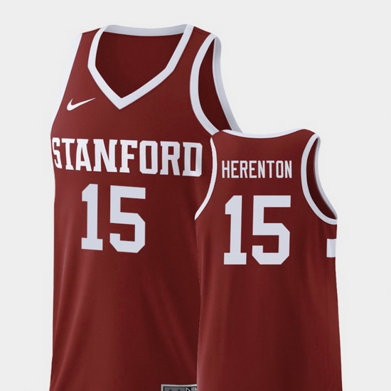 Men Stanford Cardinal Rodney Herenton Wine Replica College Basketball Jersey Men Stanford Cardinal Rodney Herenton Wine Replica College Basketball Jersey