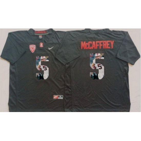 Stanford Cardinal 5 Christian McCaffrey Black Portrait Number College Jersey Stanford Cardinal 5 Christian McCaffrey Black Portrait Number College Jersey