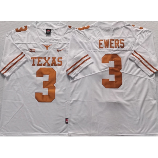 Men Nike Texas Longhorns #3 Quinn Ewers White College Football Jersey Men Nike Texas Longhorns #3 Quinn Ewers White College Football Jersey