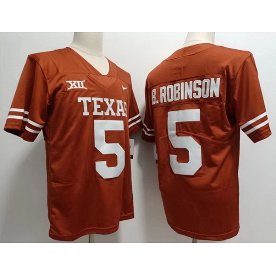 Men Texas Longhorns #5 Bijan Robinson Nike NCAA Stitched Orange Football Jersey Men Texas Longhorns #5 Bijan Robinson Nike NCAA Stitched Orange Football Jersey