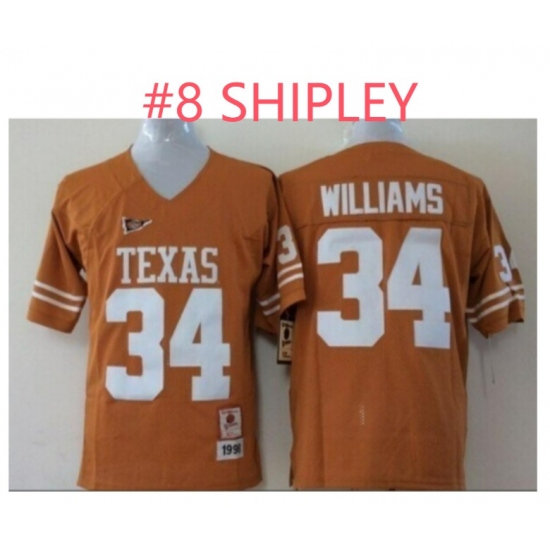 Men Texas Longhorns #8 Jordan SHIPLEY Orange College Stitched Jersey Men Texas Longhorns #8 Jordan SHIPLEY Orange College Stitched Jersey