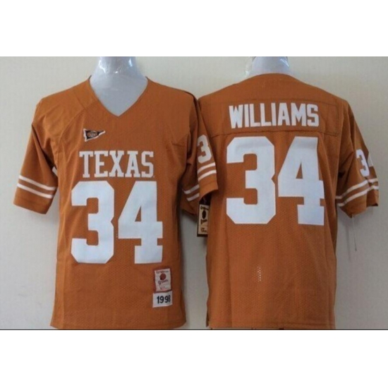 Men Texas Longhorns Ricky Williams #34 Orange College Stitched Jersey Men Texas Longhorns Ricky Williams #34 Orange College Stitched Jersey
