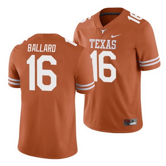 Texas Longhorns Ben Ballard Texas Orange College Football Men'S Jersey Texas Longhorns Ben Ballard Texas Orange College Football Men'S Jersey