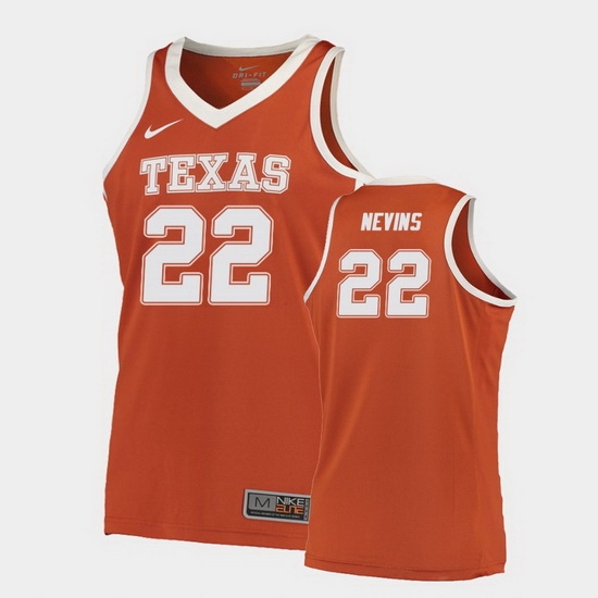 Texas Longhorns Blake Nevins Orange Road Men'S Jersey Texas Longhorns Blake Nevins Orange Road Men'S Jersey