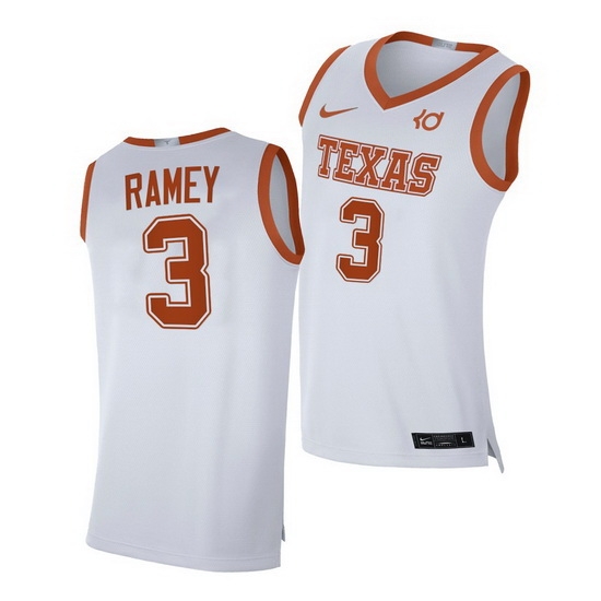 Texas Longhorns Courtney Ramey White Alumni Player Texas Longhorns Jersey Texas Longhorns Courtney Ramey White Alumni Player Texas Longhorns Jersey
