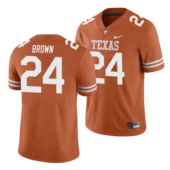 Texas Longhorns Derrian Brown Texas Orange College Football Men'S Jersey Texas Longhorns Derrian Brown Texas Orange College Football Men'S Jersey