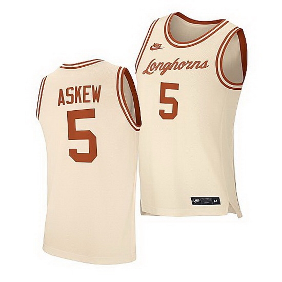 Texas Longhorns Devin Askew White Retro 2021 Top Transfers Jersey Texas Longhorns Devin Askew White Retro 2021 Top Transfers Jersey
