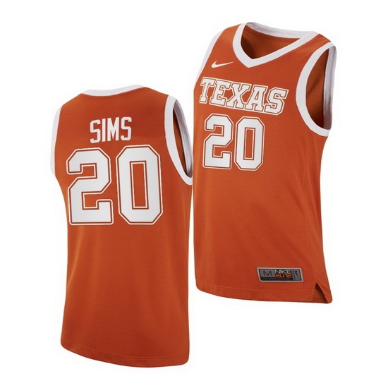 Texas Longhorns Jericho Sims Orange Replica Texas Longhorns Jersey Texas Longhorns Jericho Sims Orange Replica Texas Longhorns Jersey