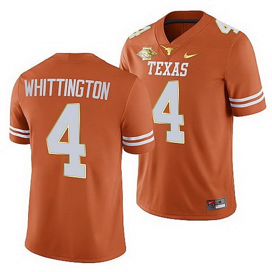 Texas Longhorns Jordan Whittington Orange 2021 Red River Showdown Men Jersey Texas Longhorns Jordan Whittington Orange 2021 Red River Showdown Men Jersey