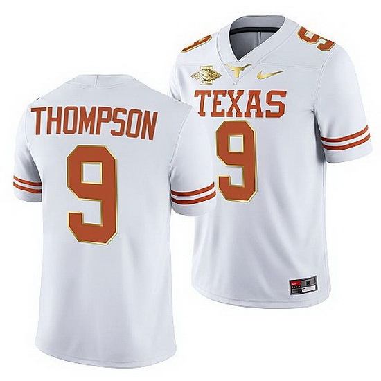 Texas Longhorns Josh Thompson White 2021 Red River Showdown Men Jersey Texas Longhorns Josh Thompson White 2021 Red River Showdown Men Jersey