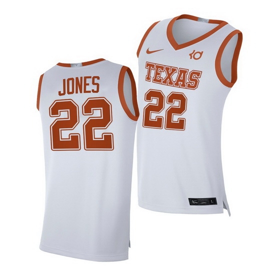 Texas Longhorns Kai Jones White Alumni Player Texas Longhorns Jersey Texas Longhorns Kai Jones White Alumni Player Texas Longhorns Jersey