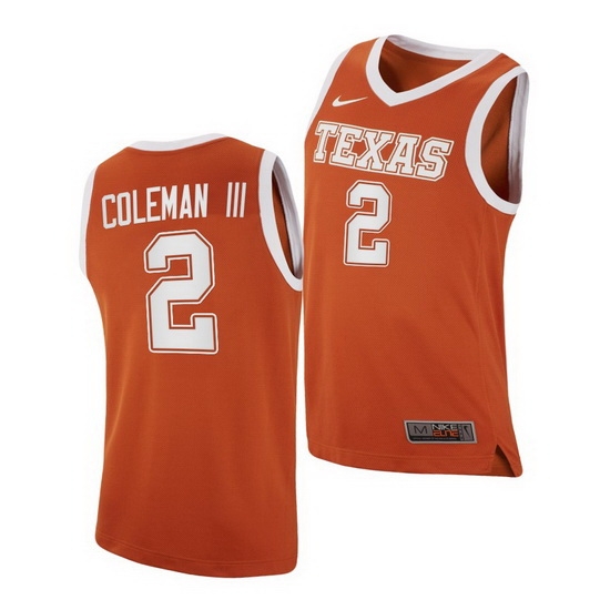 Texas Longhorns Matt Coleman Iii Orange Replica Texas Longhorns Jersey Texas Longhorns Matt Coleman Iii Orange Replica Texas Longhorns Jersey