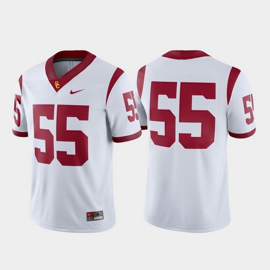 Men Usc Trojans 55 White Game College Football Jersey Men Usc Trojans 55 White Game College Football Jersey
