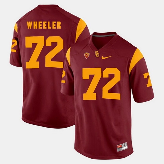 Men Usc Trojans Chad Wheeler Pac 12 Game Red Jersey Men Usc Trojans Chad Wheeler Pac 12 Game Red Jersey