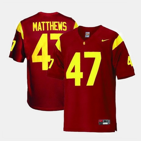 Men Usc Trojans Clay Matthews College Football Red Jersey Men Usc Trojans Clay Matthews College Football Red Jersey