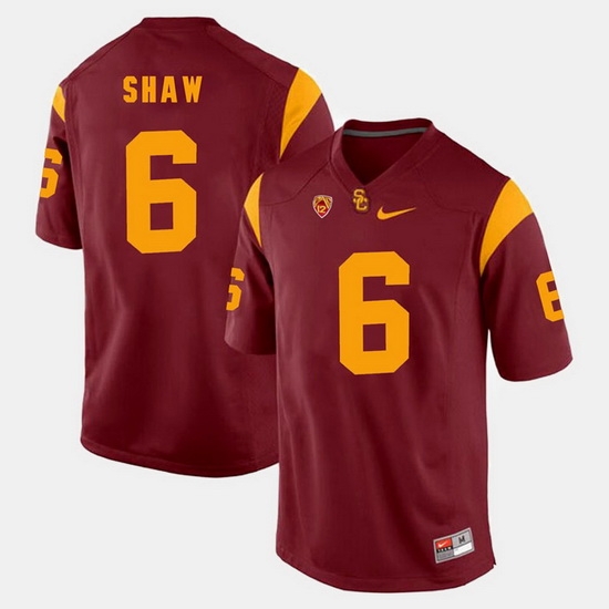Men Usc Trojans Josh Shaw Pac 12 Game Red Jersey Men Usc Trojans Josh Shaw Pac 12 Game Red Jersey