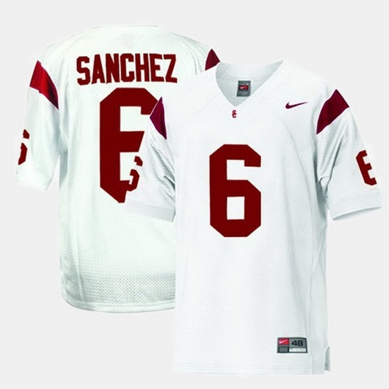 Men Usc Trojans Mark Sanchez College Football White Jersey Men Usc Trojans Mark Sanchez College Football White Jersey