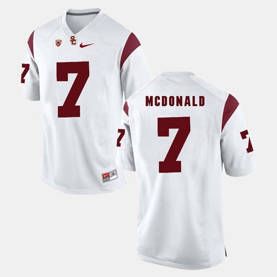 Men Usc Trojans T.J. Mcdonald Pac 12 Game White Jersey Men Usc Trojans T.J. Mcdonald Pac 12 Game White Jersey
