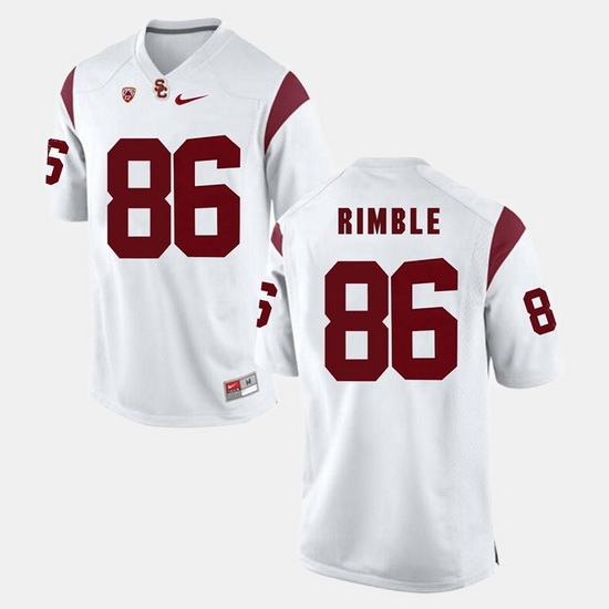 Men Usc Trojans Xavier Grimble Pac 12 Game White Jersey Men Usc Trojans Xavier Grimble Pac 12 Game White Jersey