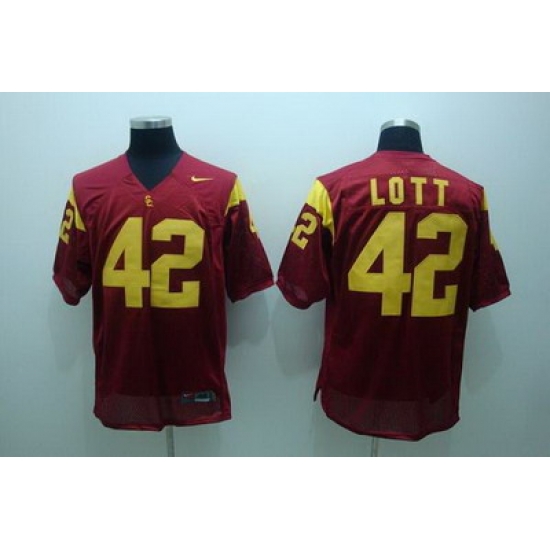 Trojans #42 Ronnie Lott Red Embroidered NCAA Jersey Trojans #42 Ronnie Lott Red Embroidered NCAA Jersey