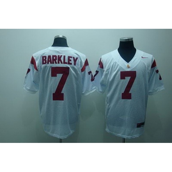 Trojans #7 Matt Barkley White Embroidered NCAA Jersey Trojans #7 Matt Barkley White Embroidered NCAA Jersey