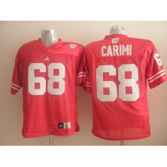 Badgers #68 Gabe Carimi Red Embroidered NCAA Jersey Badgers #68 Gabe Carimi Red Embroidered NCAA Jersey