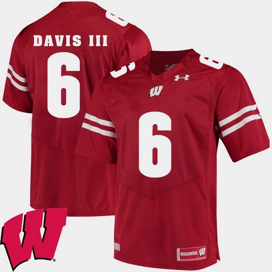 Men Wisconsin Badgers Danny Davis Iii Red Alumni Football Game Ncaa 2018 Jersey Men Wisconsin Badgers Danny Davis Iii Red Alumni Football Game Ncaa 2018 Jersey
