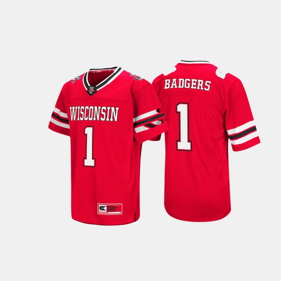 Men Wisconsin Badgers Hail Mary Ii Red Jersey Men Wisconsin Badgers Hail Mary Ii Red Jersey