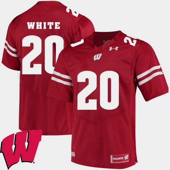 Men Wisconsin Badgers James White Red Alumni Football Game Ncaa 2018 Jersey Men Wisconsin Badgers James White Red Alumni Football Game Ncaa 2018 Jersey