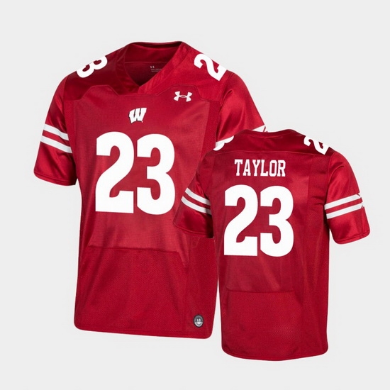 Men Wisconsin Badgers Jonathan Taylor Premier Red Football Jersey Men Wisconsin Badgers Jonathan Taylor Premier Red Football Jersey