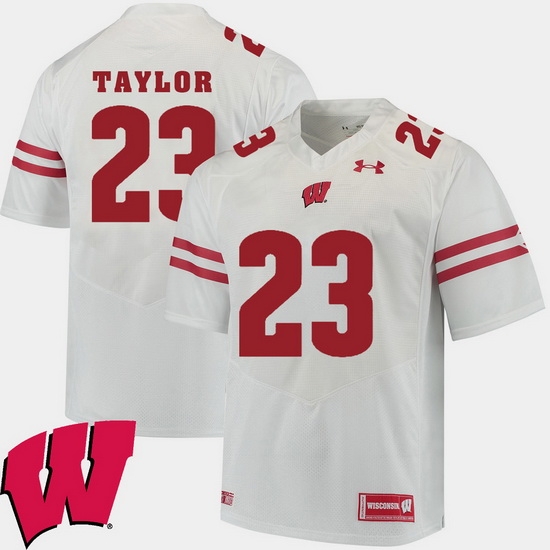 Men Wisconsin Badgers Jonathan Taylor White Alumni Football Game Ncaa 2018 Jersey Men Wisconsin Badgers Jonathan Taylor White Alumni Football Game Ncaa 2018 Jersey