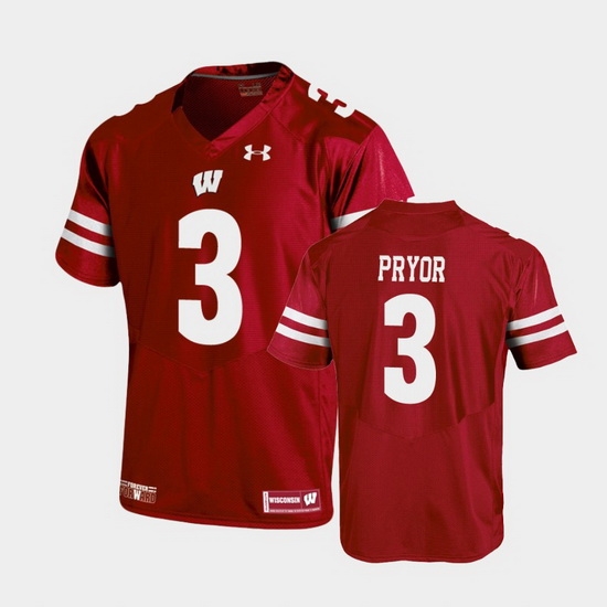 Men Wisconsin Badgers Kendric Pryor Replica Red Football Jersey Men Wisconsin Badgers Kendric Pryor Replica Red Football Jersey