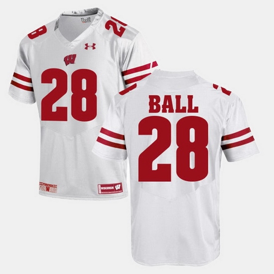 Men Wisconsin Badgers Montee Ball Alumni Football Game White Jersey Men Wisconsin Badgers Montee Ball Alumni Football Game White Jersey