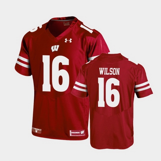Men Wisconsin Badgers Russell Wilson Replica Red Football Jersey Men Wisconsin Badgers Russell Wilson Replica Red Football Jersey