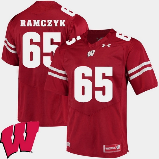 Men Wisconsin Badgers Ryan Ramczyk Red Alumni Football Game Ncaa 2018 Jersey Men Wisconsin Badgers Ryan Ramczyk Red Alumni Football Game Ncaa 2018 Jersey