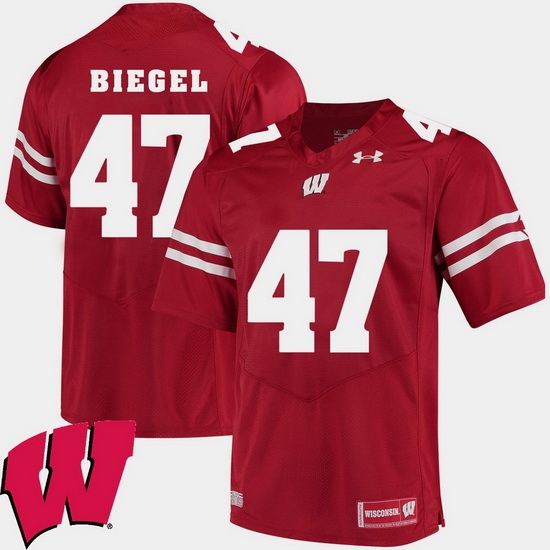 Men Wisconsin Badgers Vince Biegel Red Alumni Football Game Ncaa 2018 Jersey Men Wisconsin Badgers Vince Biegel Red Alumni Football Game Ncaa 2018 Jersey