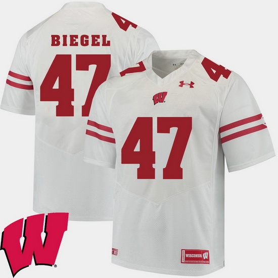 Men Wisconsin Badgers Vince Biegel White Alumni Football Game Ncaa 2018 Jersey Men Wisconsin Badgers Vince Biegel White Alumni Football Game Ncaa 2018 Jersey