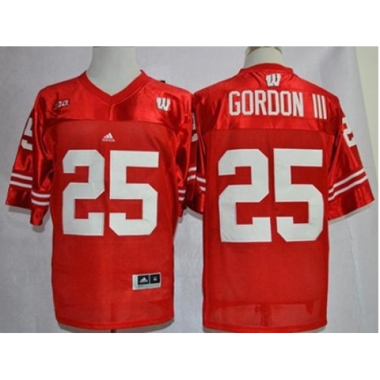 Wisconsin Badgers #25 Melvin Gordon III Red Big Ten Stitched NCAA Jersey Wisconsin Badgers #25 Melvin Gordon III Red Big Ten Stitched NCAA Jersey
