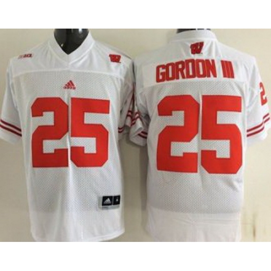 Wisconsin Badgers 25 Melvin Gordon III White College Jersey Wisconsin Badgers 25 Melvin Gordon III White College Jersey