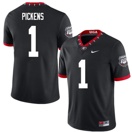 2020 Men #1 George Pickens Georgia Bulldogs Mascot 100th Anniversary College Football Jerseys Sale-B 2020 Men #1 George Pickens Georgia Bulldogs Mascot 100th Anniversary College Football Jerseys Sale-B