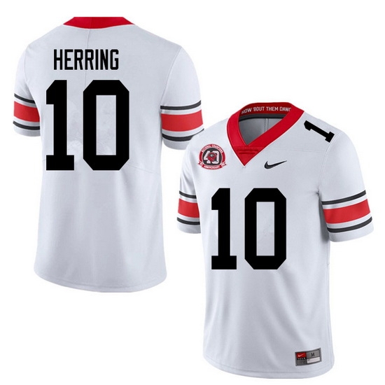 2020 Men #10 Malik Herring Georgia Bulldogs 1980 National Champions 40th Anniversary College Footbal 2020 Men #10 Malik Herring Georgia Bulldogs 1980 National Champions 40th Anniversary College Footbal