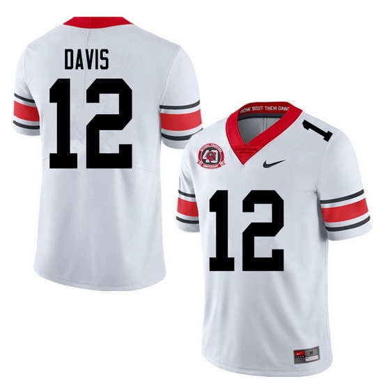 2020 Men #12 Rian Davis Georgia Bulldogs 1980 National Champions 40th Anniversary College Football 2020 Men #12 Rian Davis Georgia Bulldogs 1980 National Champions 40th Anniversary College Football