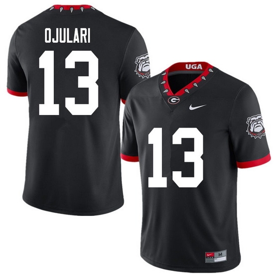 2020 Men #13 Azeez Ojulari Georgia Bulldogs Mascot 100th Anniversary College Football Jerseys Sale-B 2020 Men #13 Azeez Ojulari Georgia Bulldogs Mascot 100th Anniversary College Football Jerseys Sale-B
