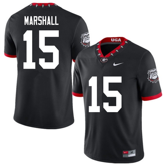 2020 Men #15 Trezmen Marshall Georgia Bulldogs Mascot 100th Anniversary College Football Jerseys Sal 2020 Men #15 Trezmen Marshall Georgia Bulldogs Mascot 100th Anniversary College Football Jerseys Sal