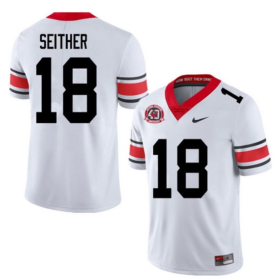 2020 Men #18 Brett Seither Georgia Bulldogs 1980 National Champions 40th Anniversary College Footbal 2020 Men #18 Brett Seither Georgia Bulldogs 1980 National Champions 40th Anniversary College Footbal