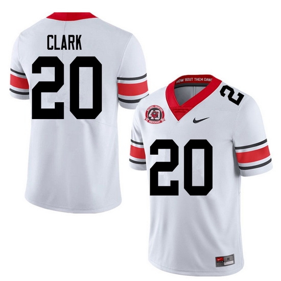 2020 Men #20 Sevaughn Clark Georgia Bulldogs 1980 National Champions 40th Anniversary College Footba 2020 Men #20 Sevaughn Clark Georgia Bulldogs 1980 National Champions 40th Anniversary College Footba